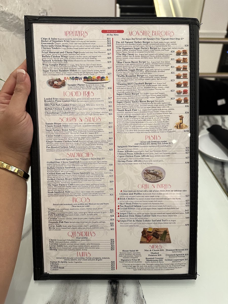 Sugar Factory - Las Vegas/Harmon Corner Menu - Image 4